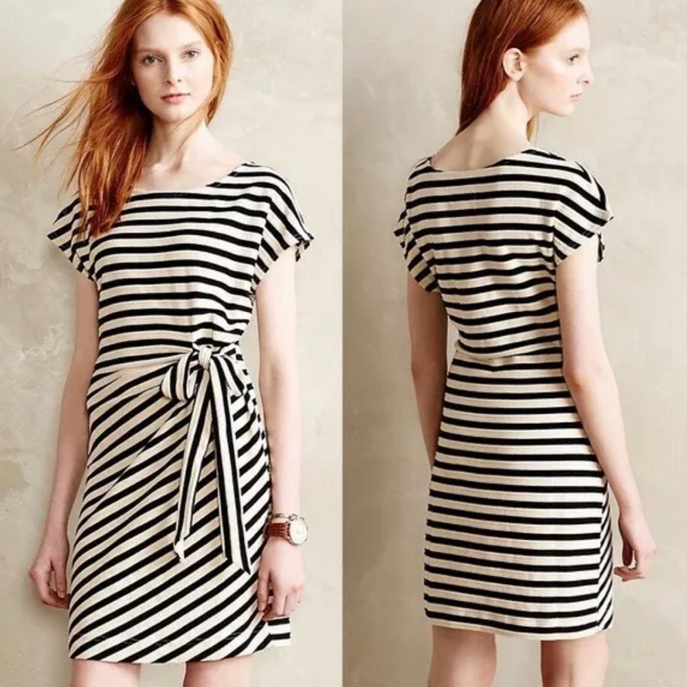 ✅SOLD-Saturday Sunday Anthro | Yael Dress Side Tie - Picture 1 of 7